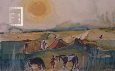 Pintura de campamento