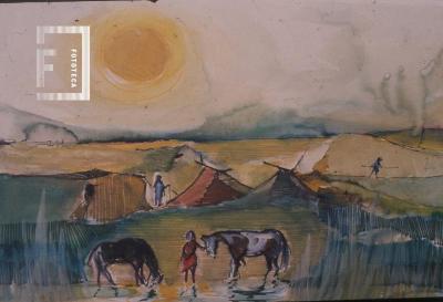 Pintura de campamento