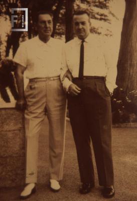 Alberto Armesto con Juan Domingo Perón en Puerta de Hierro