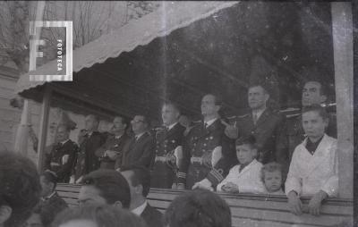 Acto oficial durante el Día de la Bandera