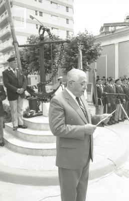 Inauguración del monumento al Inmigrante