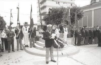 Inauguración del monumento al Inmigrante