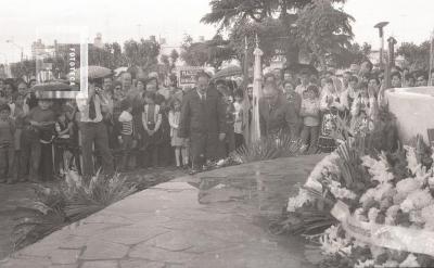 Homenaje a los Inmigrantes en la Plaza Italia