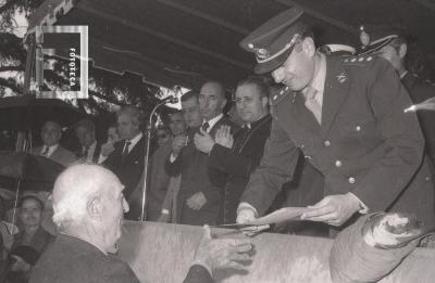 Inauguración del monumento al Inmigrante