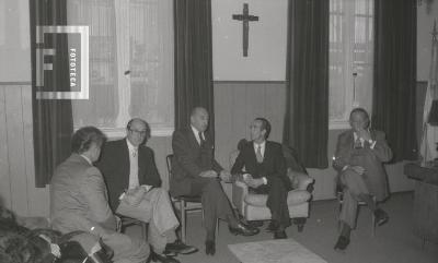 Cónsul italiano junto al Intendente Pref. Mayor Amor