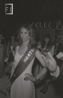 Participante del concurso para elección de la Reina de la primavera 1980
