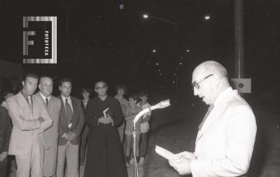 Inauguración de alumbrado público en Avda. Ugarte y Plaza 1º de mayo
