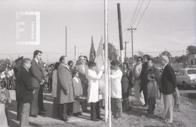 Autoridades municipales en el Barrio La Josefa