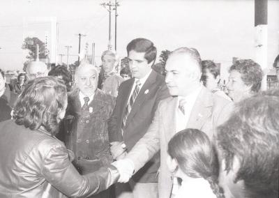 Autoridades municipales en el Barrio La Josefa