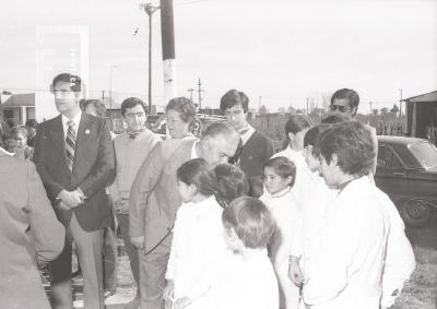 Autoridades municipales en el Barrio La Josefa