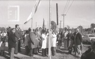 Autoridades municipales en el Barrio La Josefa