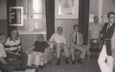 Reunión en el Palacio Municipal con periodistas locales