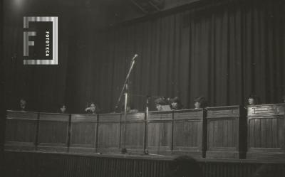 Disertación de Gotardo Croce en el Teatro Pedro Barbero
