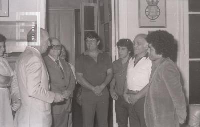 Visita del boxeador Sergio Victor Palma