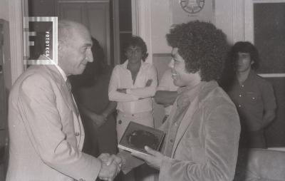 Visita del boxeador Sergio Victor Palma