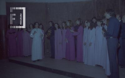 Coro en la consagración del altar en la Catedral