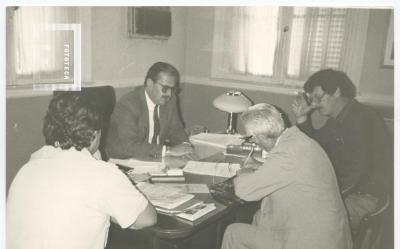 Entrega de subsidio al historiador Eduardo Albo