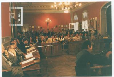 Visita del Intendente Calixto Dellepiane al Honorable Concejo Delibrante