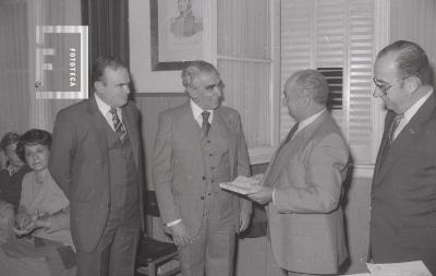 El Intendente Schinoni con el presidente del Rotary Club
