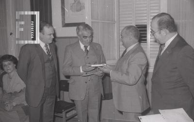 El Intendente Schinoni con el presidente del Rotary Club