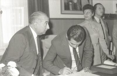 Visita del Gobernador de la Provincia de Bs. As. a Campana