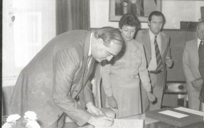 Visita del Gobernador de la Provincia de Bs. As. a Campana