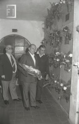 Homenaje a Raúl Chiflet en el cementerio local