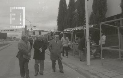 Artesanos sobre el Boulevard Sarmiento