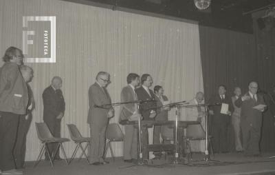 Homenaje a periodistas en el Teatro Pedro Barbero