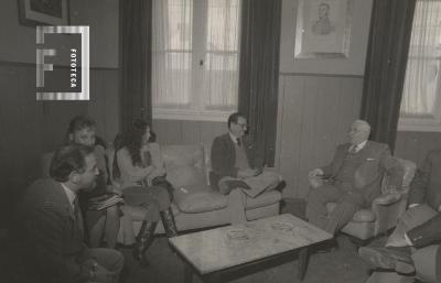 Reunión con el Intendente Calixto Dellepiane