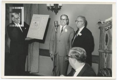 Homenaje a Edelindo De Filippi en el Club Esso