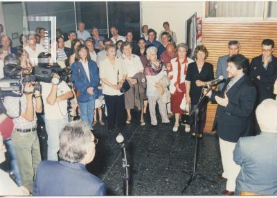 Acto de la Biblioteca Pública Municipal //Octavio R. Amadeo//