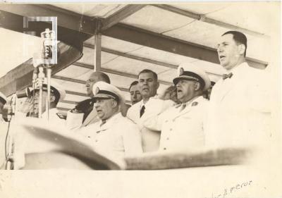 Visita del Gral. Juan Domingo Perón a la inauguración de la Fábrica de Tolueno