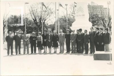 Inauguración del patio de las Américas en la Plaza Eduardo Costa