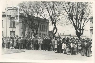 Inauguración del patio de las Américas