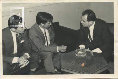 Visita del boxeador Horacio Accavalo